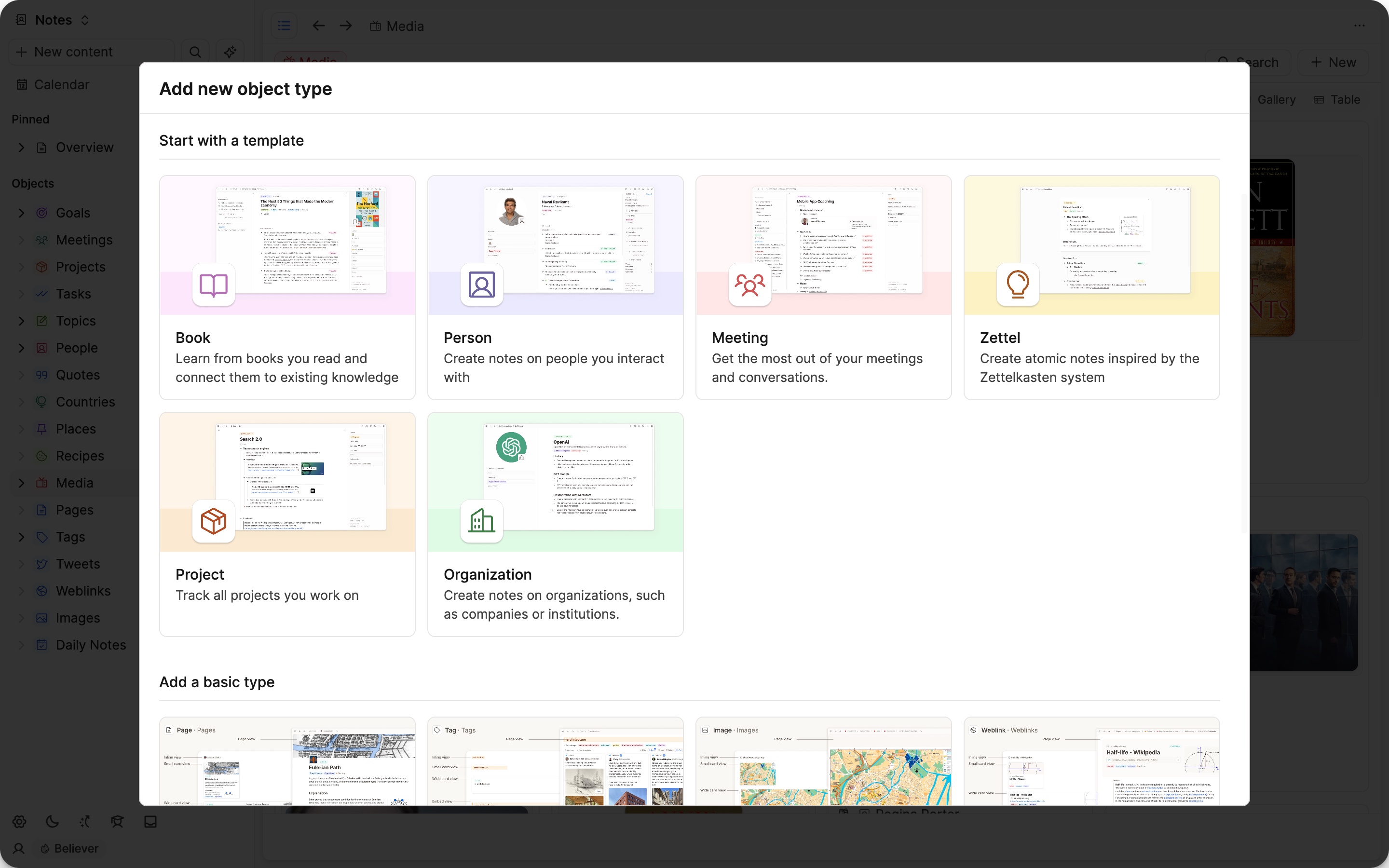 Where to find templates